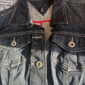 Tommy Hilfiger Dark Blue Jean Jacket nwot size xs
